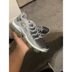 Size 12- Nike Air VaporMax Plus Silver Gradient Gray Men's Sneakers 924453-007